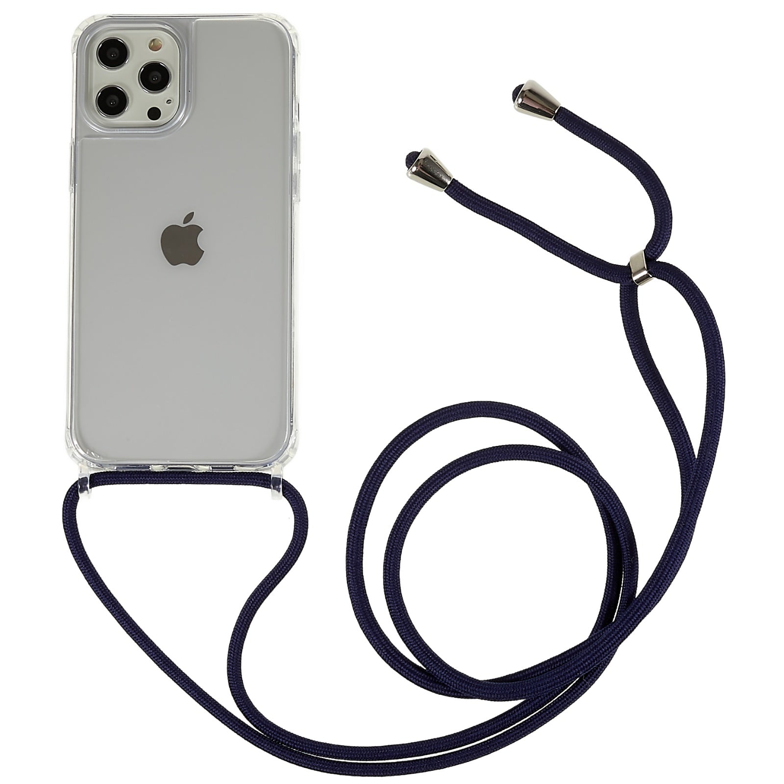 For iPhone 12 Pro Max 6.7 inch Clear Phone Case with Adjustable Lanyard Anti-collision TPU Acrylic Back Cover For iPhone 12 Pro Max 6.7 inch Clear Phone Case with Adjustable Lanyard Anti-collision TPU Acrylic Back Cover